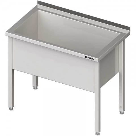 Stół z basenem 1-komorowym spawany 900x600x850 mm h 400 mm