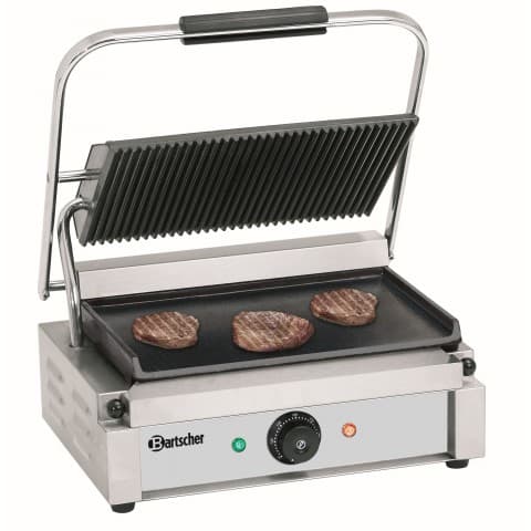 Grill kontaktowy Pannini, gładki/ryflowany