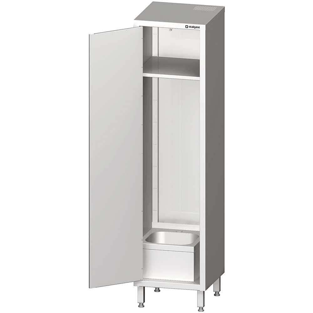 Szafa stalowa porządkowa ze zlewem Stalgast 500x500x2000 mm