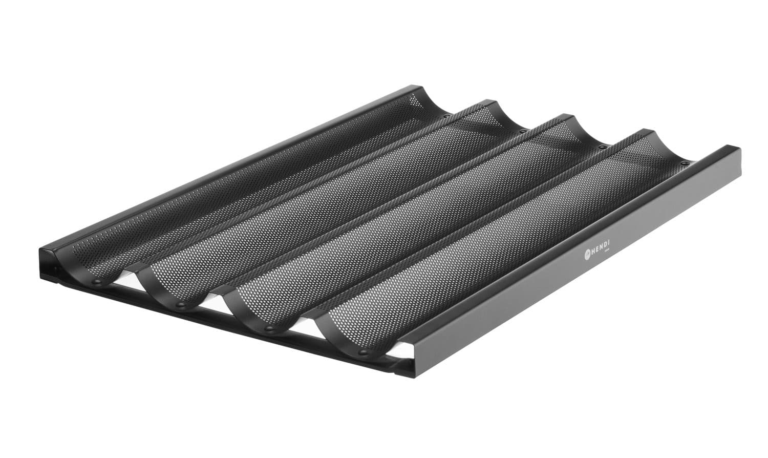 Blacha do bagietek, HENDI, czarny, 600x400x(H)32mm