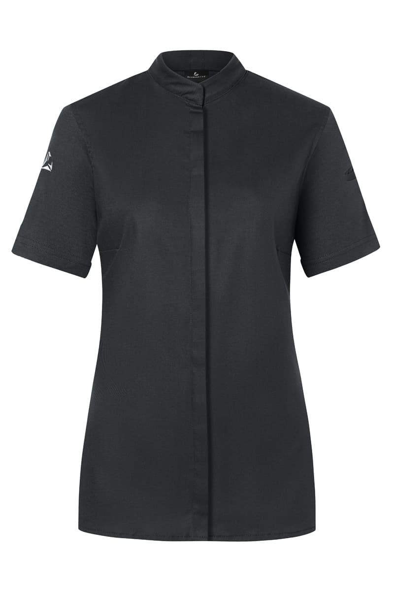  Bluza kucharska damska z krótkim rękawem DIAMOND CUT® Avantgarde DCJF 9/1/38 kolor czarny 