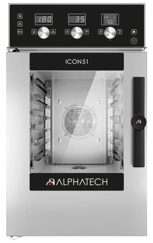 Piec konwekcyjno-parowy ICCT061E | 6x GN 1/1 | ICON51 Alphatech by Lainox | sterowanie elektroniczne