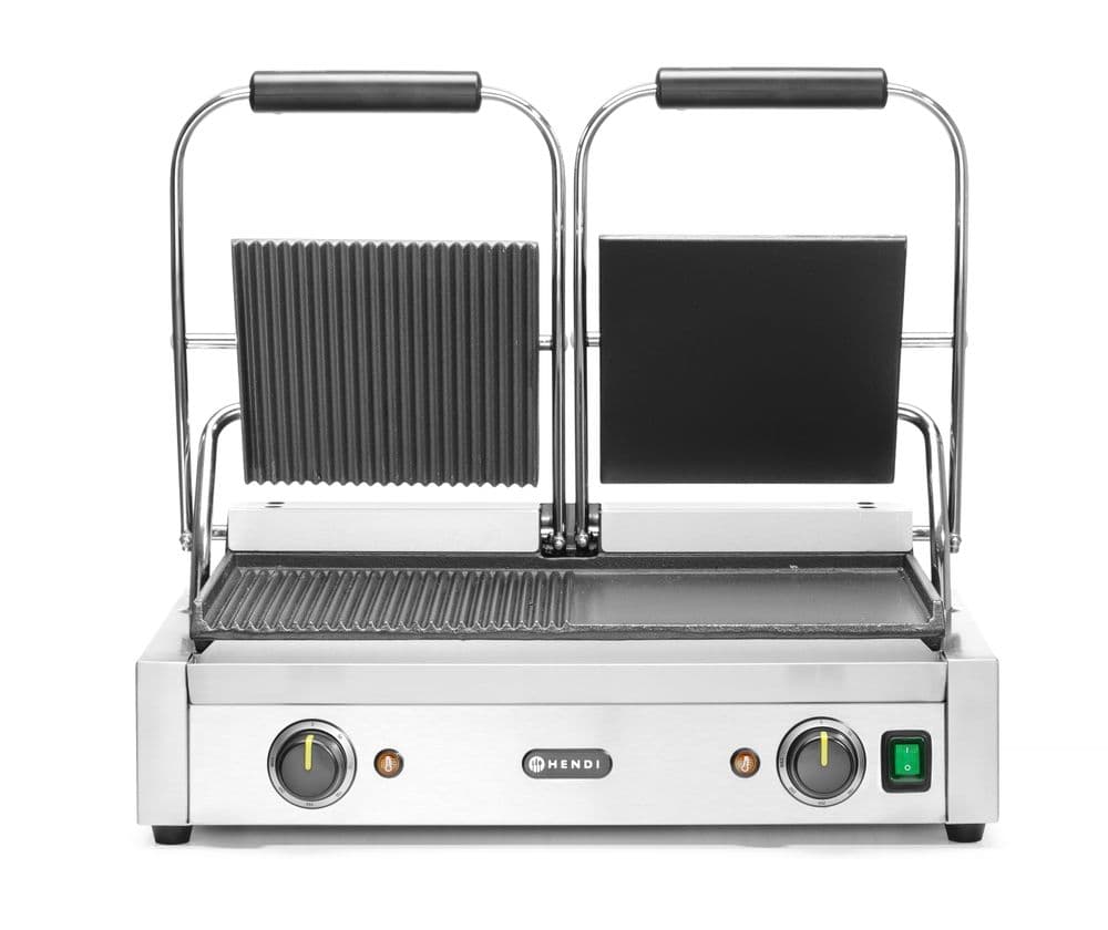 Grill kontaktowy podwójny gładki/ryflowany (l/p)