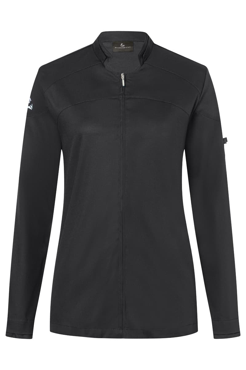  Bluza kucharska damska z długim rękawem DIAMOND CUT® Excellence DCJF 10/1/46 kolor czarny 