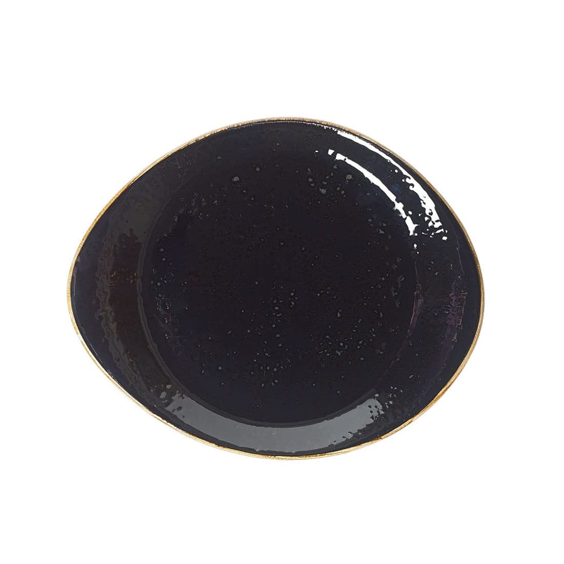 CRAFT LIQUORICE czarny talerz płytki nieregularny 250 mm /12