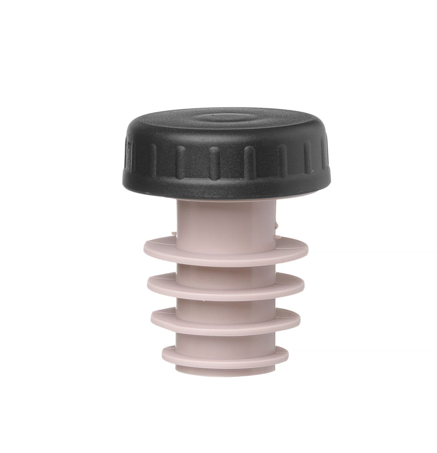 Korek z nakrętką, BarUp, czarny, 6 szt., ⌀30x(H)37mm