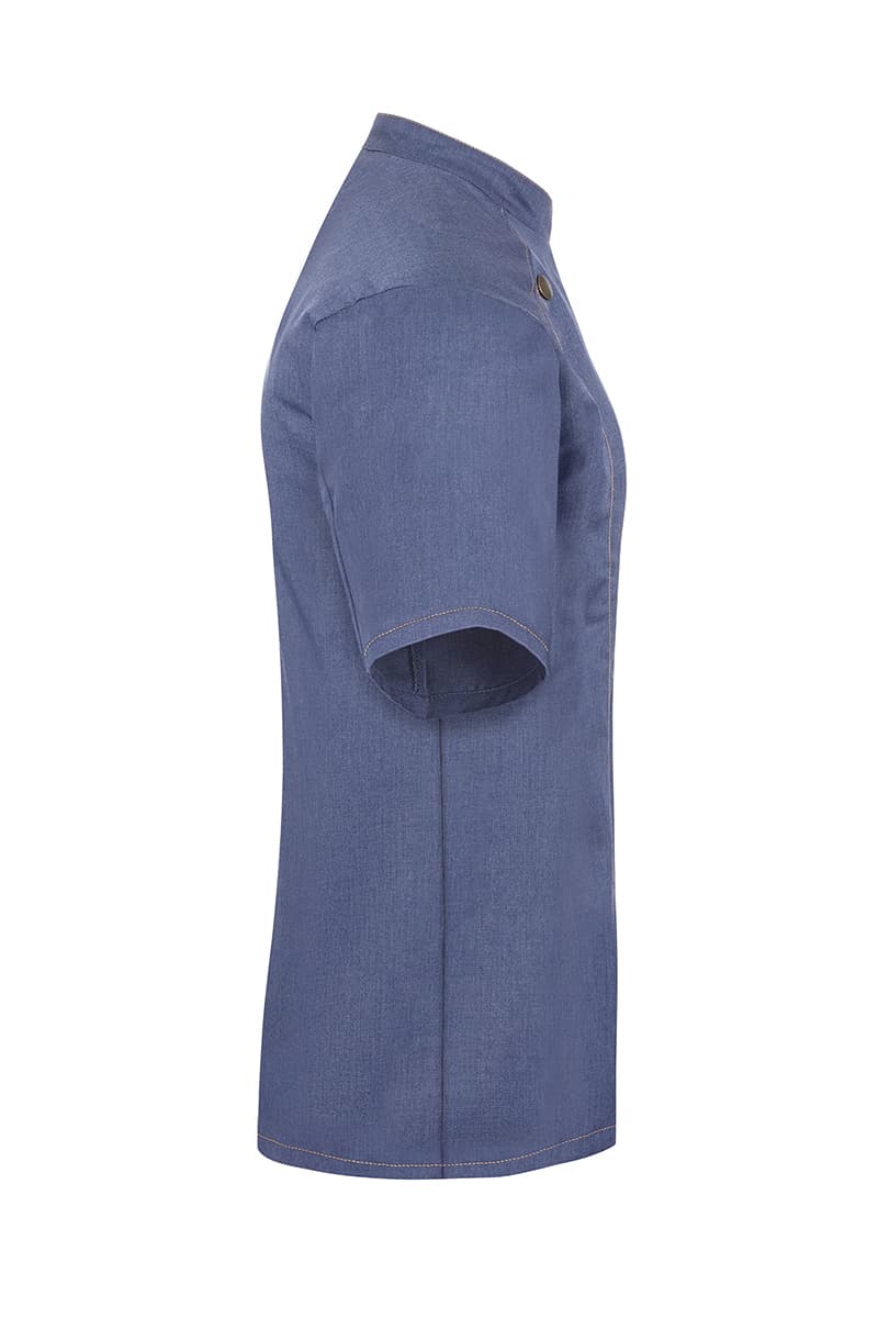  Bluza kucharska damska z krótkim rękawem Jeans-Style JF 21/15/54 kolor vintage niebieski 