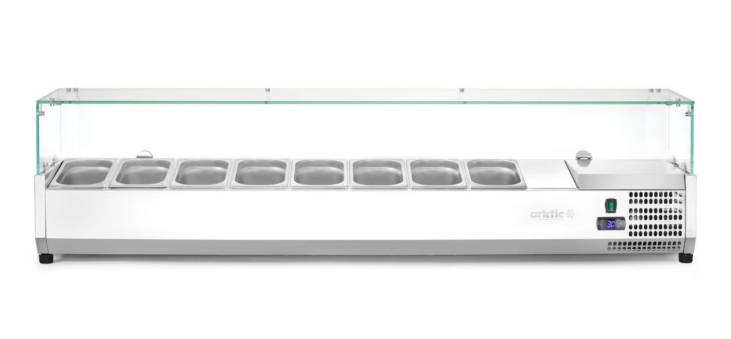 Nadstawa chłodnicza GN 1/4, Arktic, 8x GN 1/4, GN 1/4, 36L, 230V/180W, 335x1805x(H)460mm