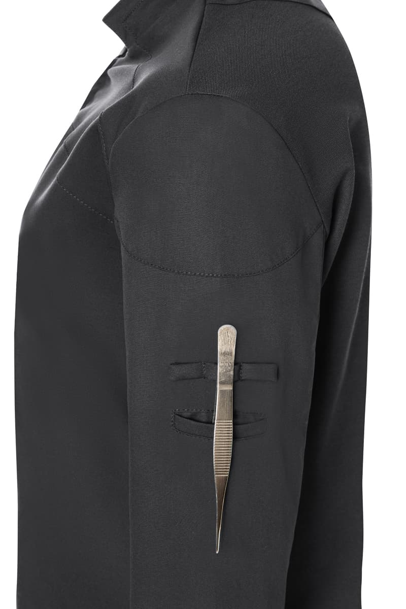  Bluza kucharska damska z długim rękawem DIAMOND CUT® Excellence DCJF 10/1/38 kolor czarny 