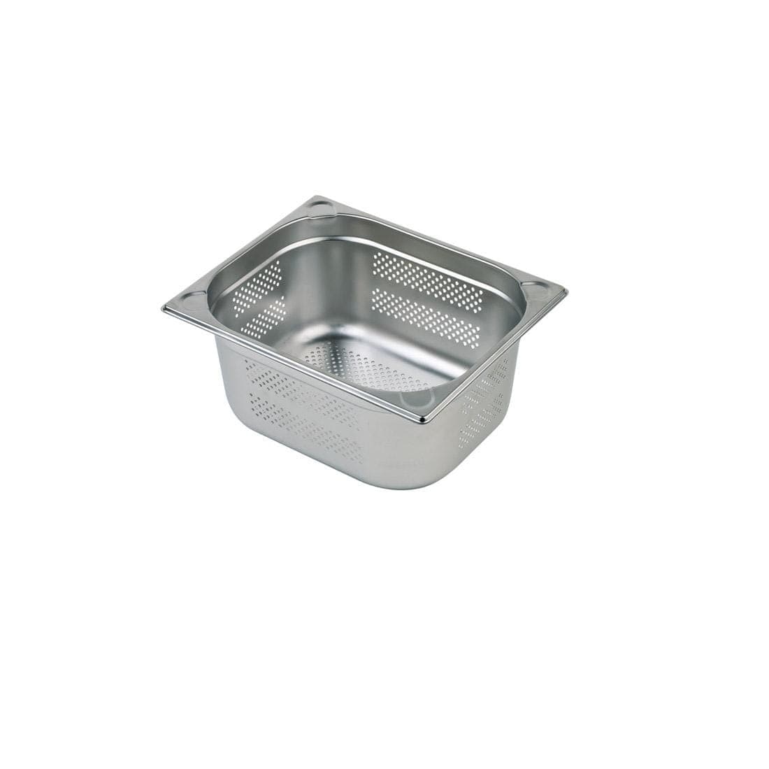Pojemnik perforowany ze stali nierdzewnej GN 1/2, głębokość 150 mm