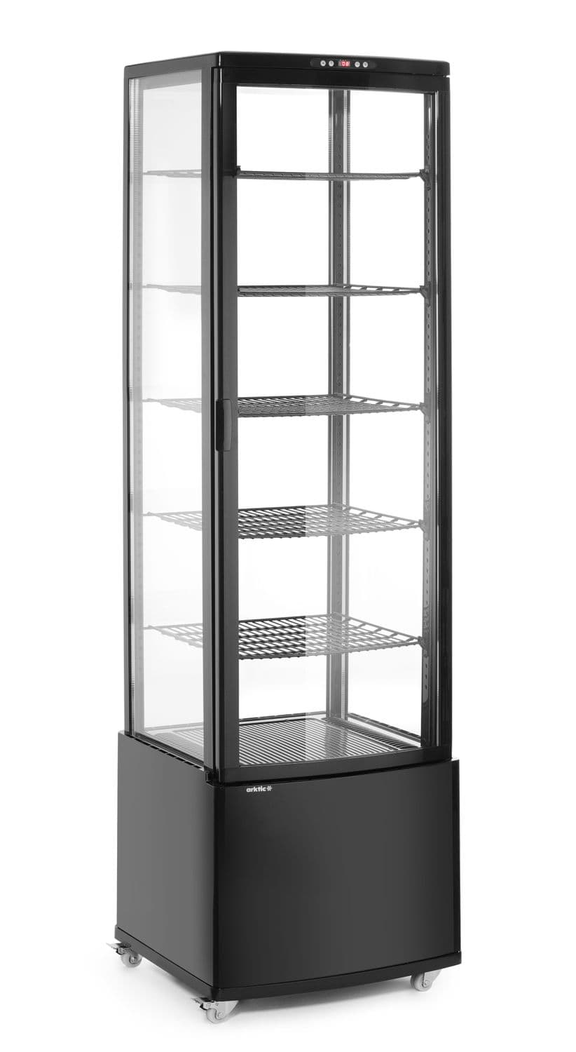 Witryna chłodnicza, 270 l, Arktic, czarny, 230V/290W, 520x550x(H)1870mm