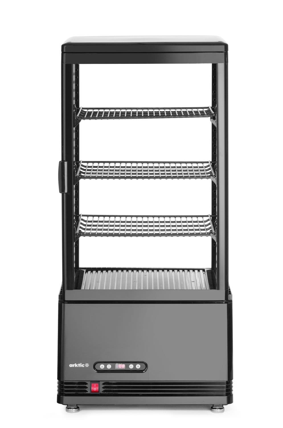 Witryna chłodnicza nastawna, 78 l, Arktic, czarny, 230V/170W, 406x452x(H)985mm