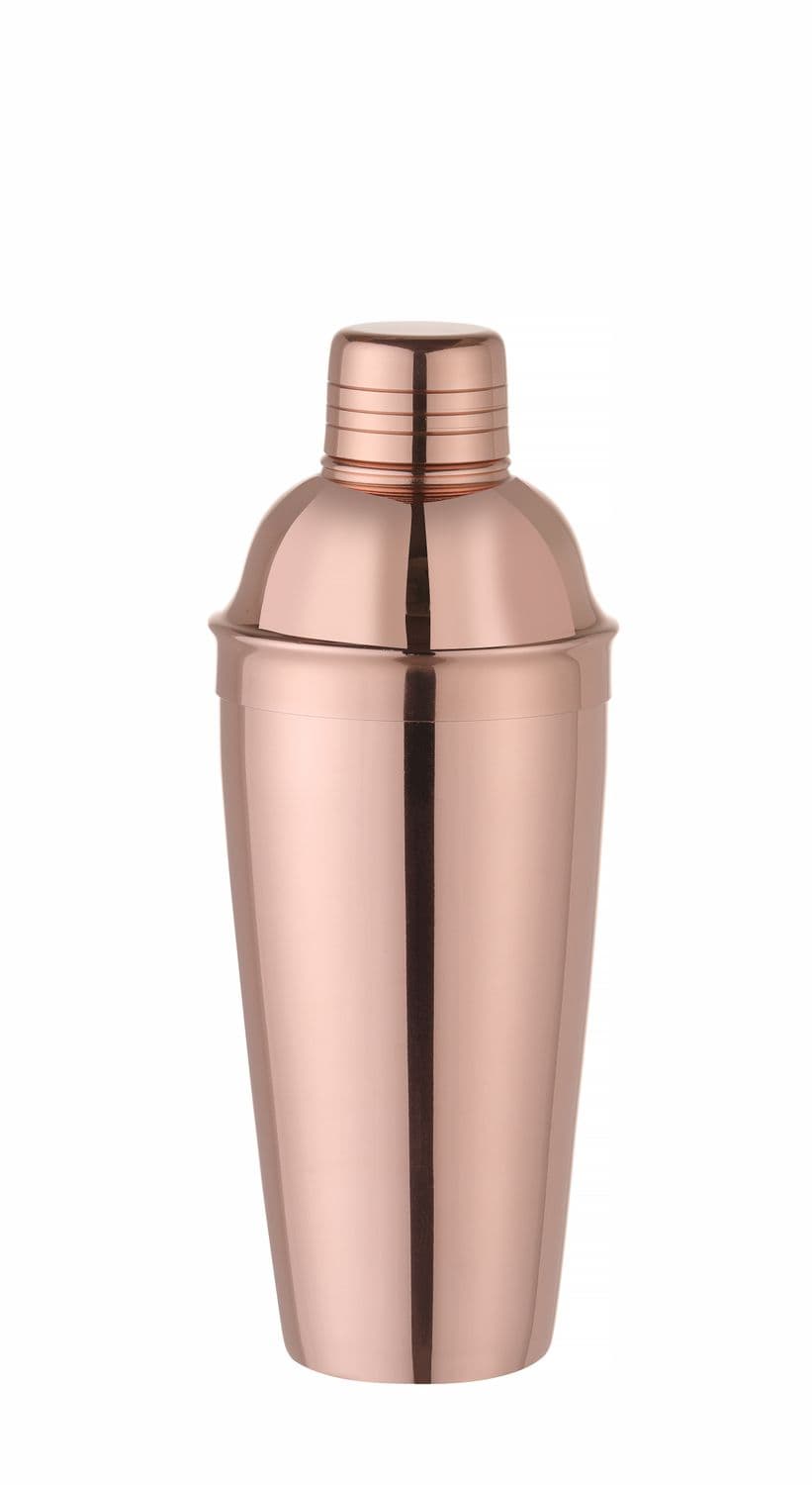 Shaker 3-częściowy Cobbler, BarUp, 0,755L, miedziany, ⌀85x(H)240mm