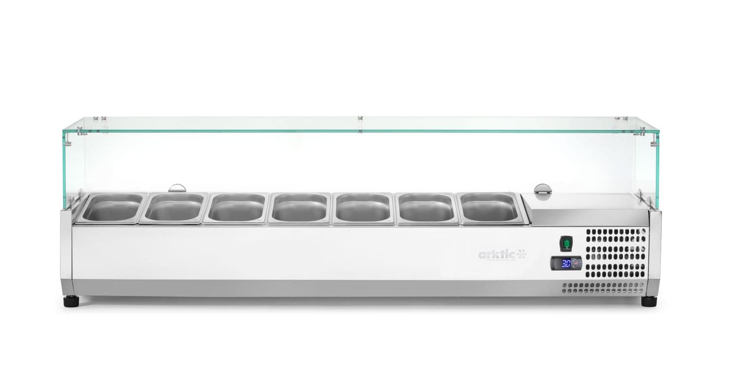 Nadstawa chłodnicza GN 1/4, Arktic, 7x GN 1/4, GN 1/4, 31,5L, 230V/180W, 335x1505x(H)460mm