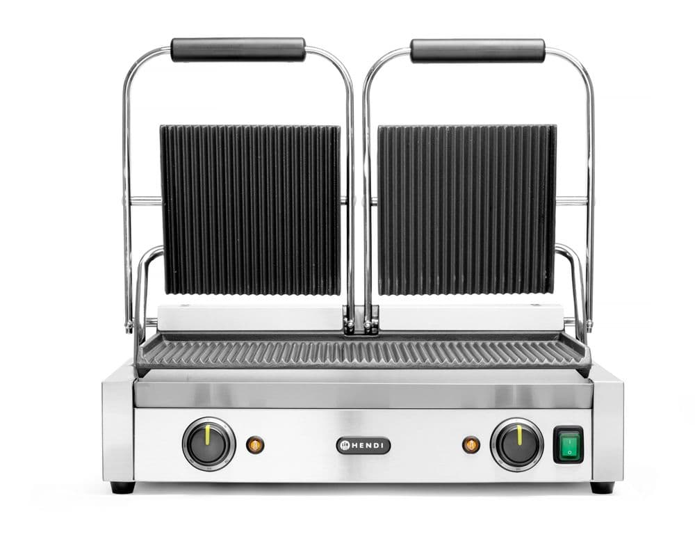 Grill kontaktowy podwójny ryflowany