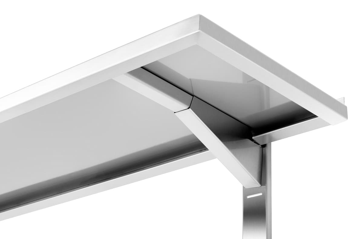Półka ścienna 1200x355x27, StCrNi