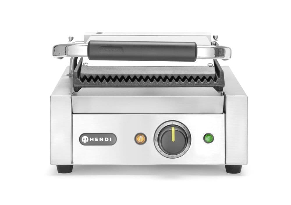 Grill kontaktowy pojedynczy ryflowany