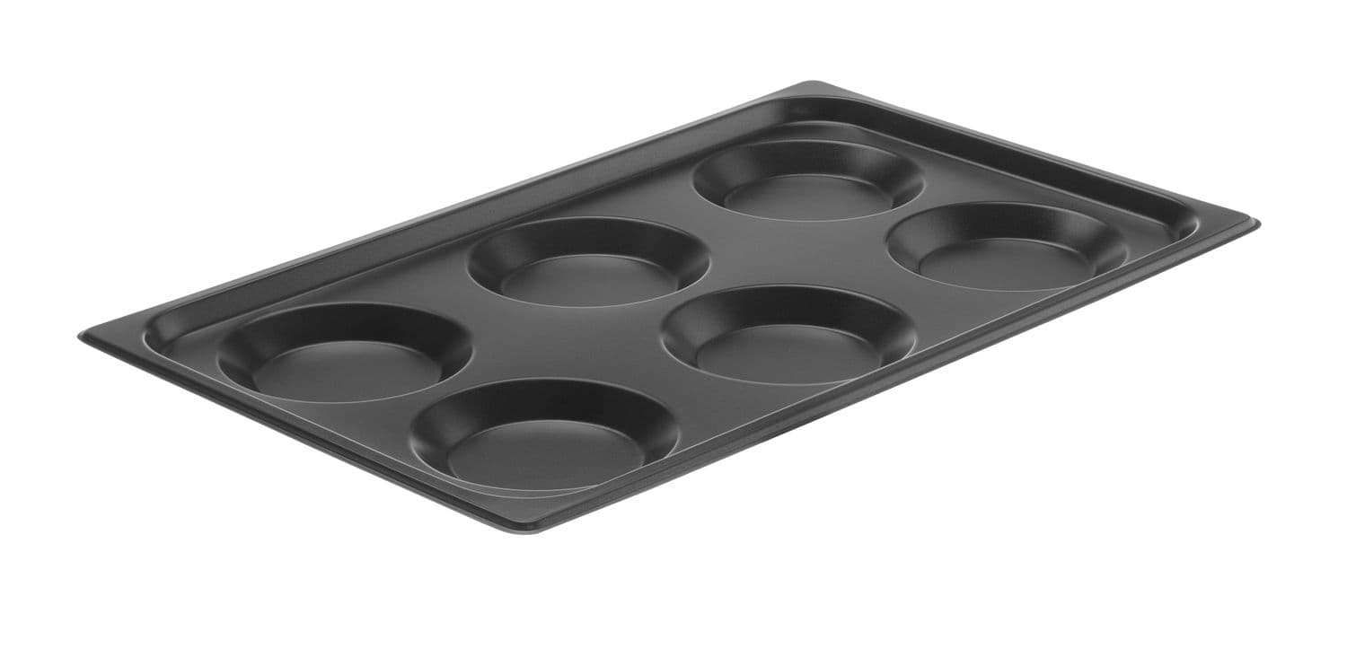 Blacha z 6 formami, Pancake Convectomat, HENDI, GN 1/1, 530x325x(H)29mm