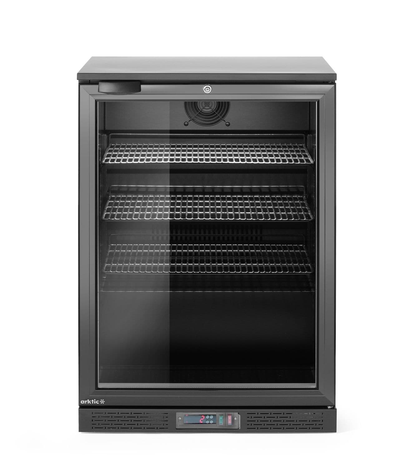 Lodówka barowa 1-drzwiowa, Arktic, 105L, czarny, 230V/120W, 600x530x(H)870mm