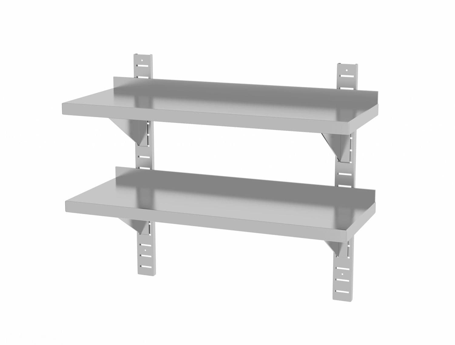 Półka wisząca przestawna, podwójna, z 2 konsolami, HENDI, 800x300x(H)600mm