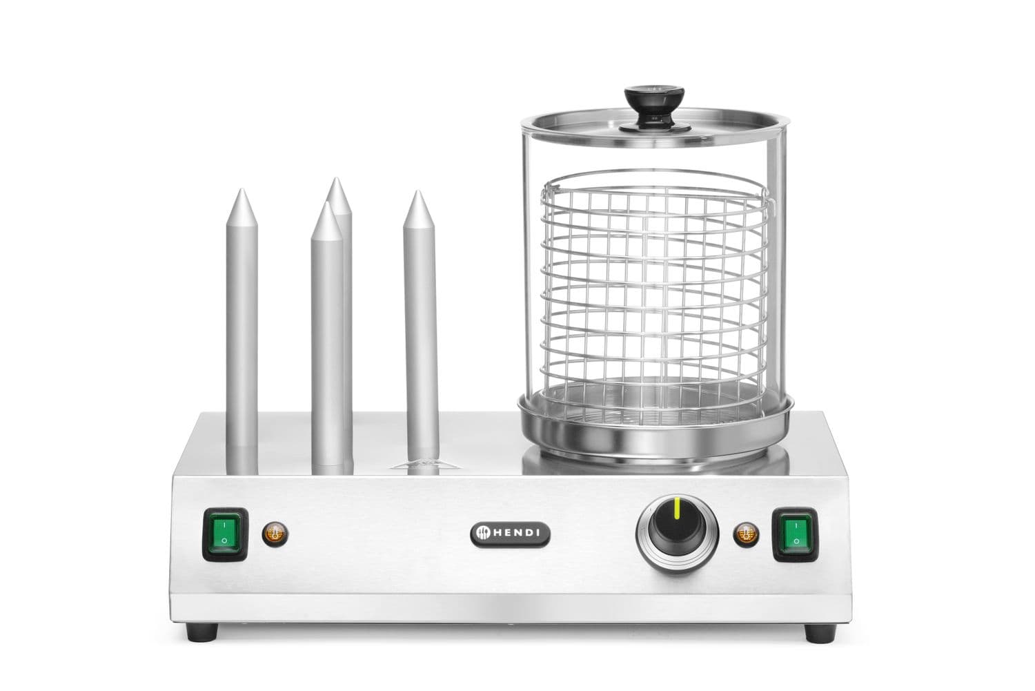 Podgrzewacz do parówek i bułek do hot-dogów, HENDI, 230V/550W, 500x310x(H)395mm