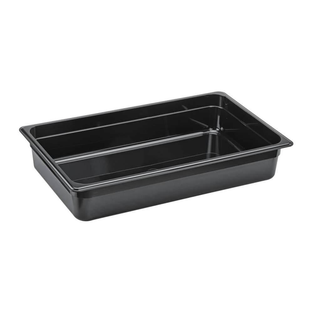Pojemnik z polipropylenu czarny GN 1/1 H 100 mm