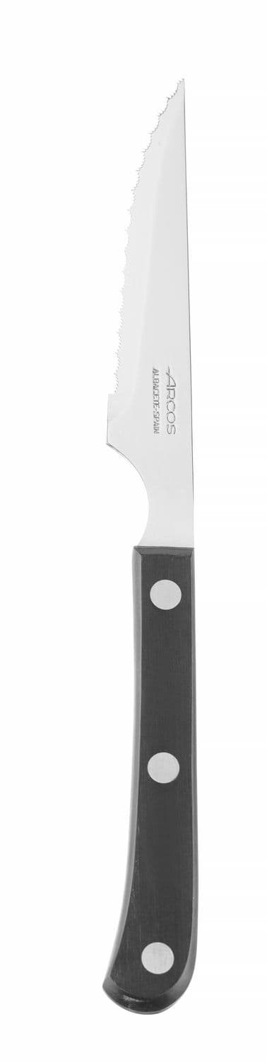 Nóż do steków, seria STEAK BASIC, Arcos, STEAK BASIC, czarny, (L)225mm, Ząbkowany