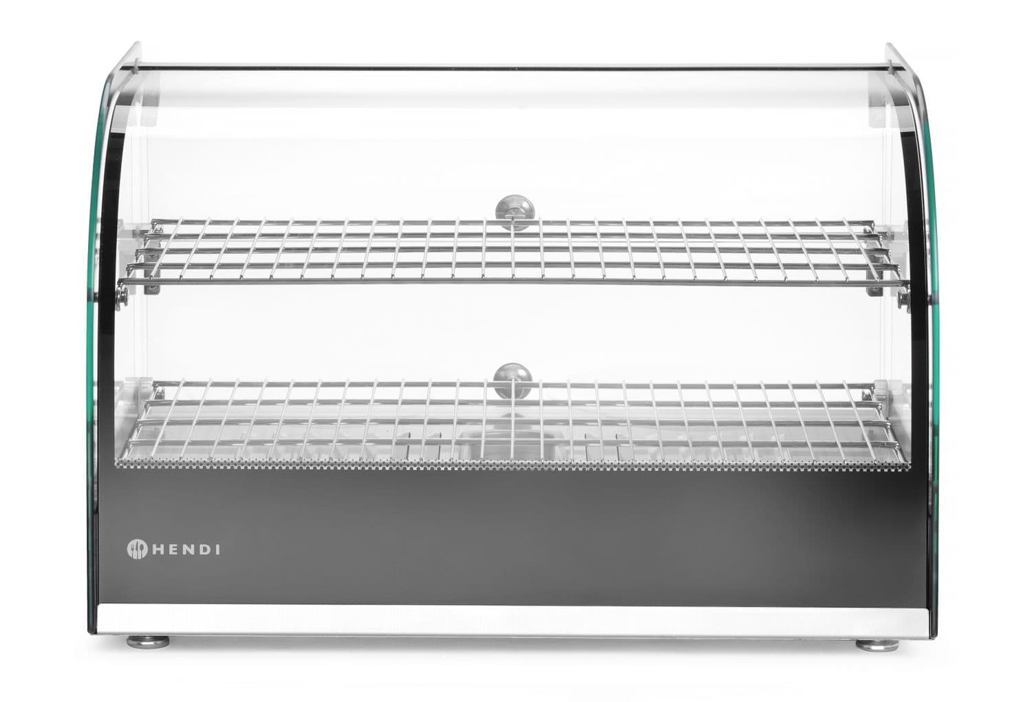 Witryna grzewcza podwójna, HENDI, podwójna, czarny, 230V/800W, 554x376x(H)376mm