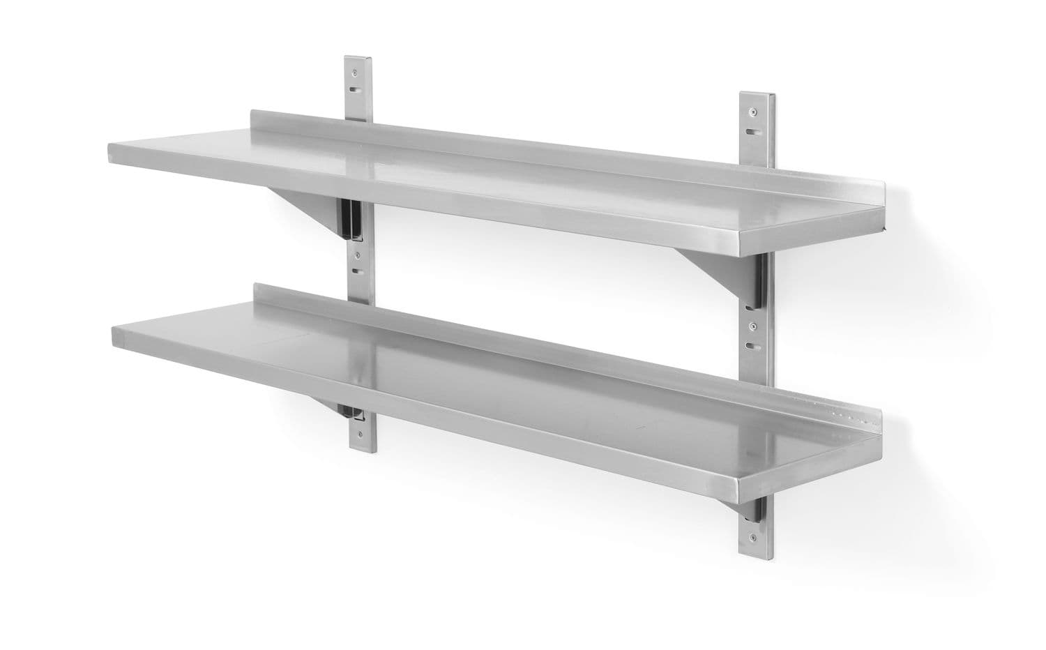 Półka wisząca przestawna, podwójna, z 2 konsolami, HENDI, 1200x300x(H)600mm