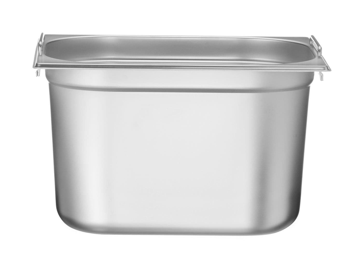 Pojemnik GN 1/2 z chowanymi uchwytami, HENDI, Profi Line PLUS, GN 1/2, 12,5L, srebrny, 325x265x(H)200mm