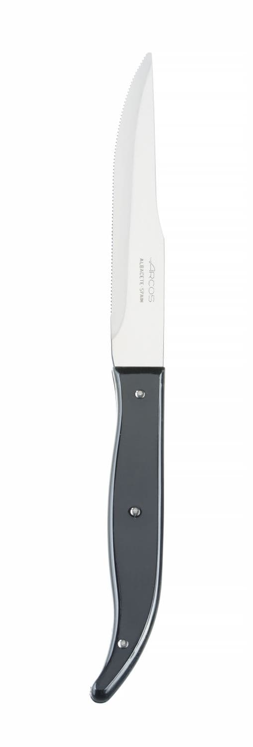 Nóż do steków, seria STEAK BASIC, Arcos, STEAK BASIC, czarny, (L)230mm, Ząbkowany