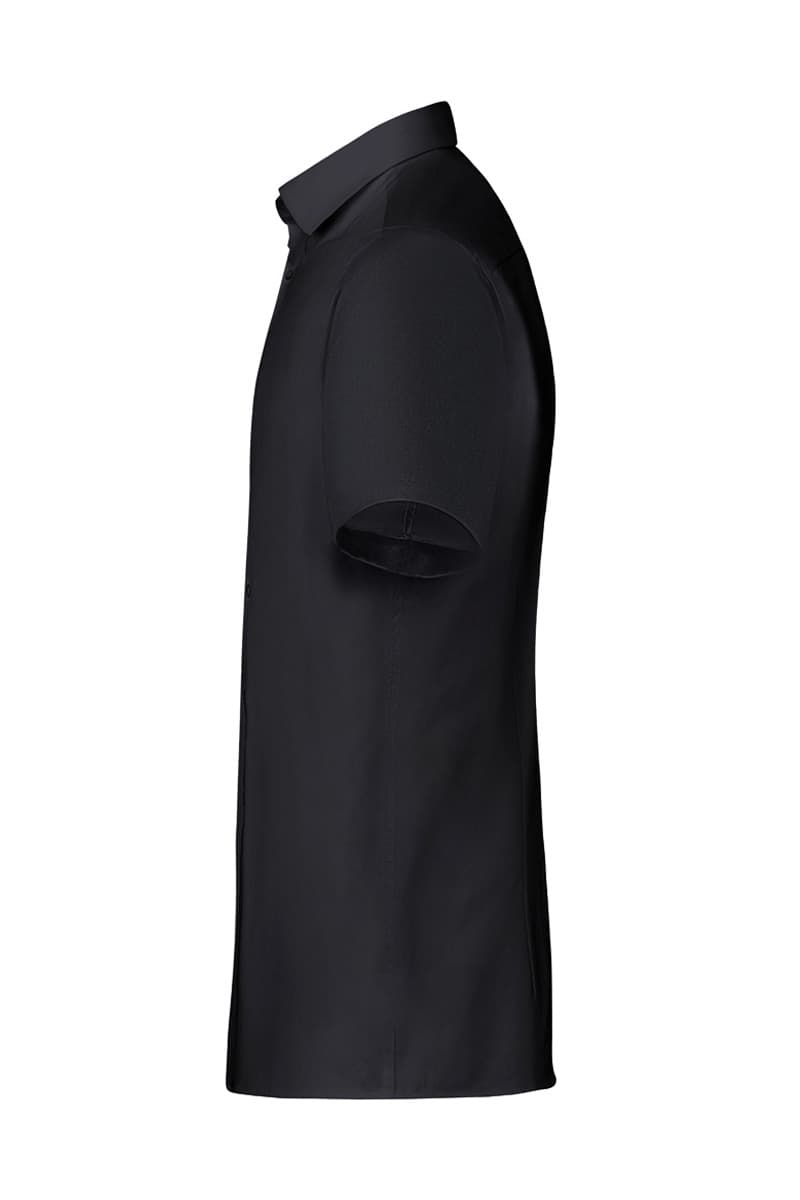  Koszula męska z krótkim rękawem Active-Stretch w kroju Modern-Fit BM 15/1/L kolor czarny 