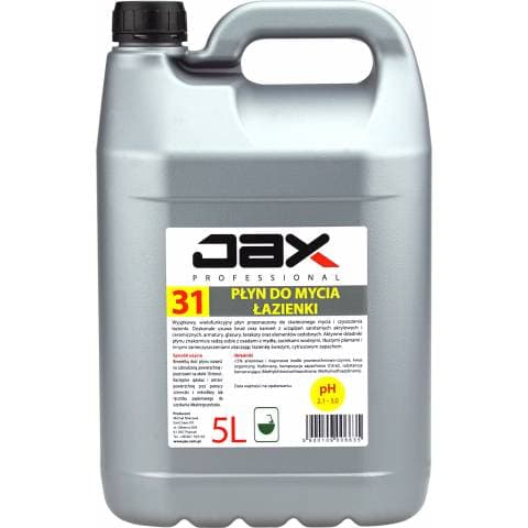 PŁYN DO MYCIA I PIELĘGNACJI ŁAZIENKI JAX PROFESSIONAL 31 5l