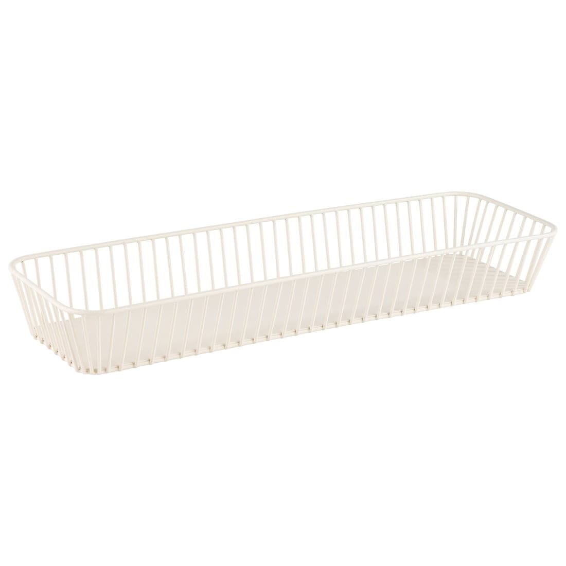 URBAN biały kosz na owoce i pieczywo GN 2/4, 53cm x 16,2cm x h7,5 cm