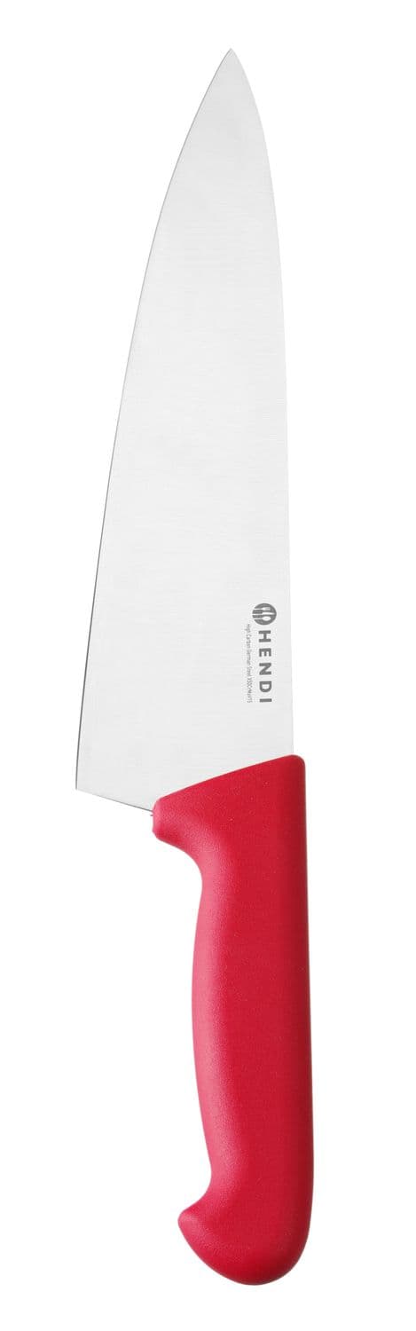 Nóż szefa kuchni 250 mm, HACCP, HENDI, Profi Line, czerwony, (L)383mm
