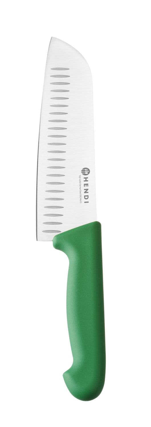 Nóż Santoku 180 mm, HACCP, HENDI, Profi Line, zielony, (L)295mm