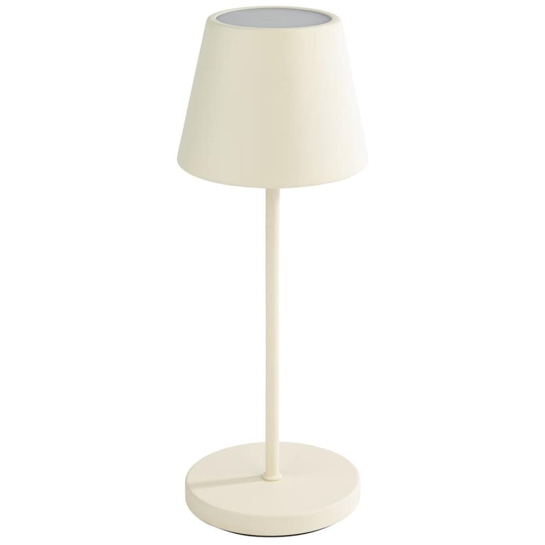 MERLE biała lampa stołowa LED do wielokrotnego ładowania, Ø11 x 30,5 cm