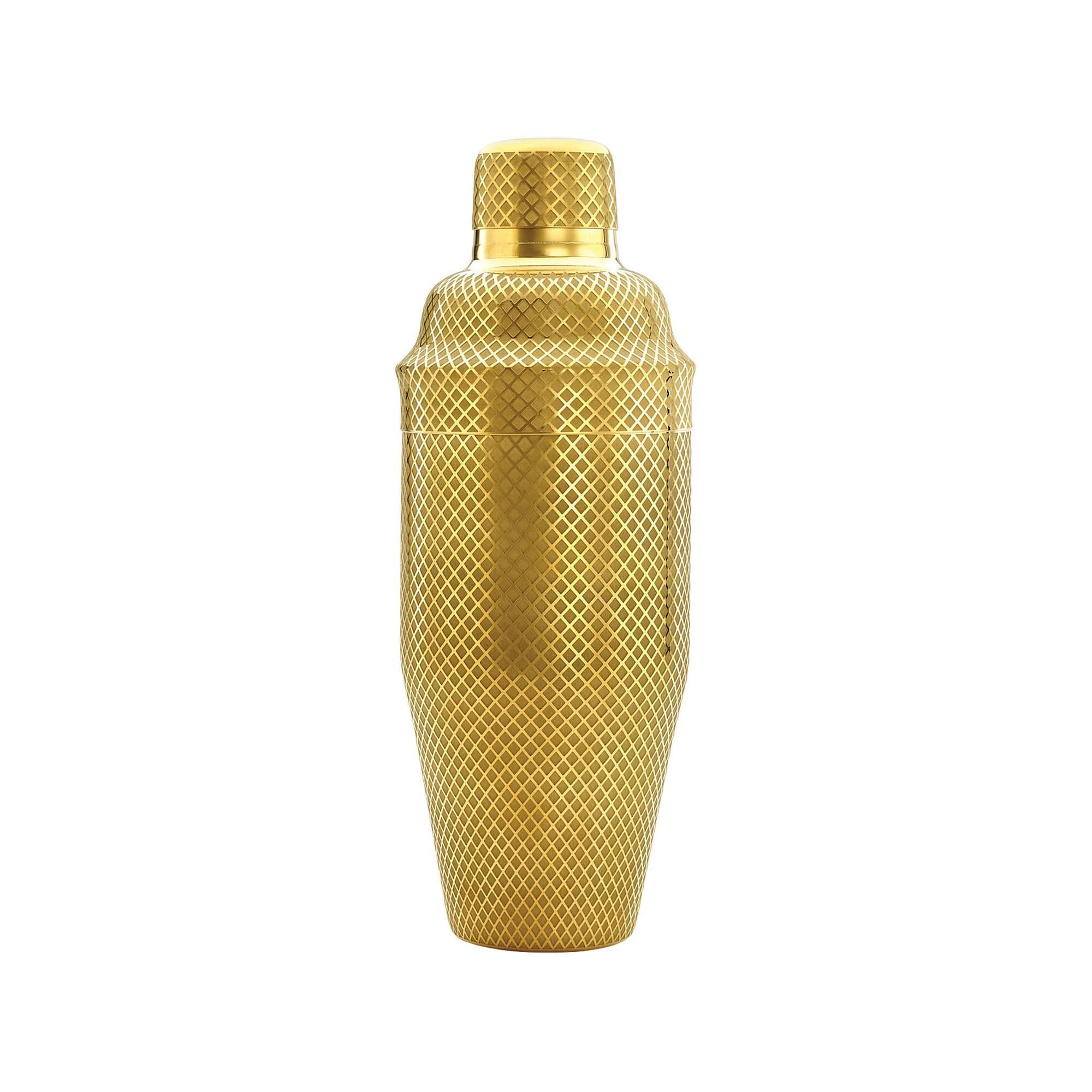 Shaker barmański 3-częściowy w stylu japońskim Diamond Lettice, złoty, BarFly 700ml
