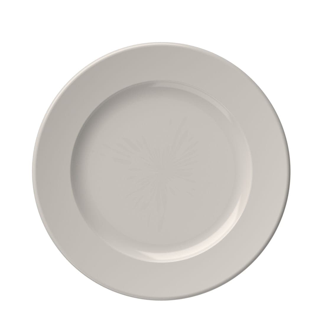 KREMA Frame talerz z szerokim rantem 250 mm kremowy/12 szt