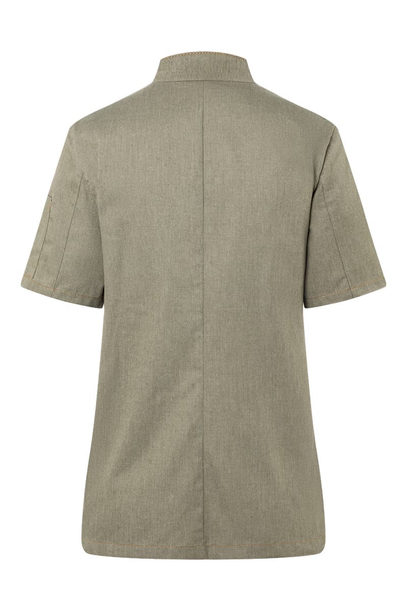 Bluza kucharska damska z krótkim rękawem Jeans-Style JF 21/103/36 kolor vintage mchowa zieleń