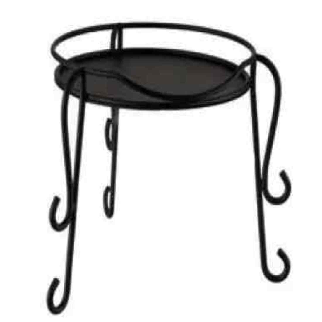 Stojak do dyspensera FRUITS, metalowy, czarny, śr. 26 cm