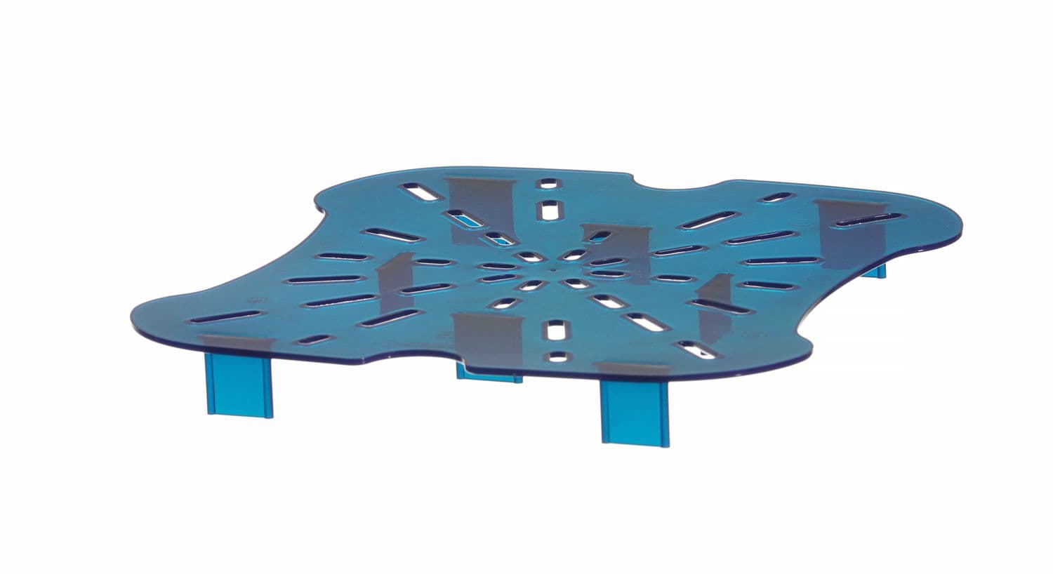 Ociekacz do pojemnika CamSquares Fresh Pro, Cambro, do pojemników 11,4l, 17,2l i 20,8l, niebieski, 232x222x(H)25mm