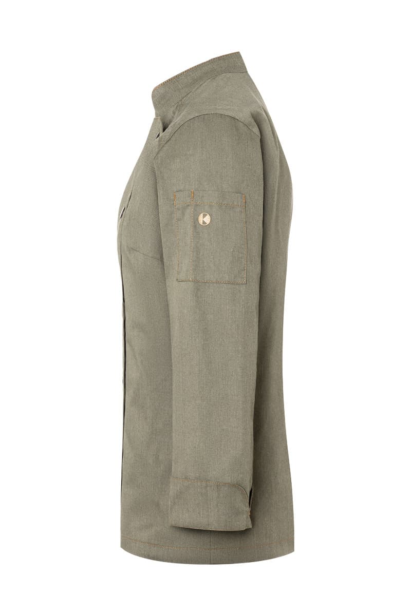 Bluza kucharska damska Jeans-Style JF 20/103/56 kolor vintage mchowa zieleń
