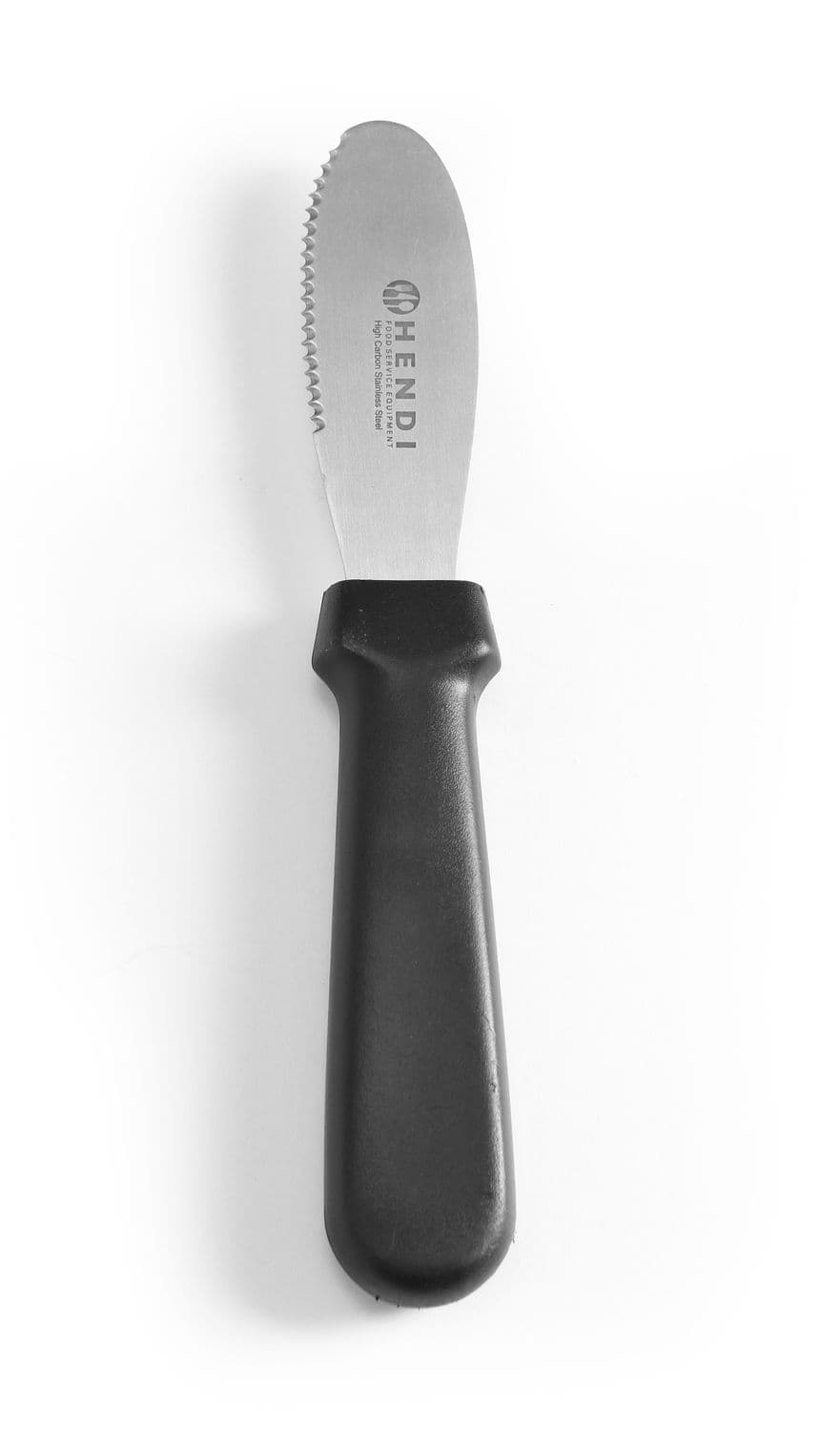 Nóż do smarowania ząbkowany, HENDI, czarny, (L)210mm