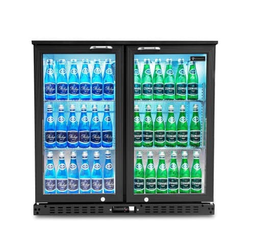 Barowa szafa chłodnicza | chłodziarka podblatowa RQ-208HC | 2-drzwiowa | drzwi skrzydłowe | 205l