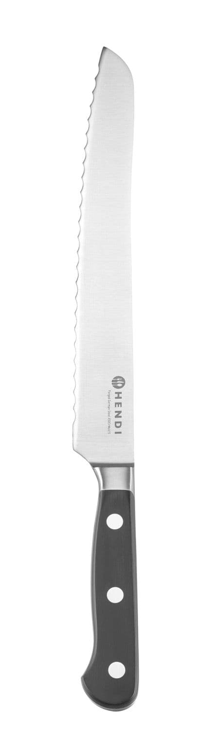 Nóż do chleba 230 mm, kuty, HENDI, Profi Line PLUS, czarny, (L)337mm