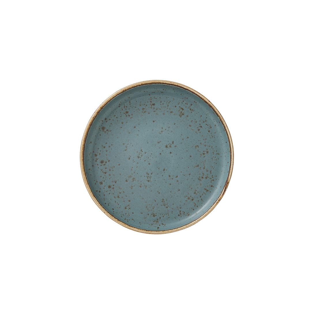 CRAFT BLUE niebieski talerz z wysokim rantem, sztaplowany Ø165 mm/12