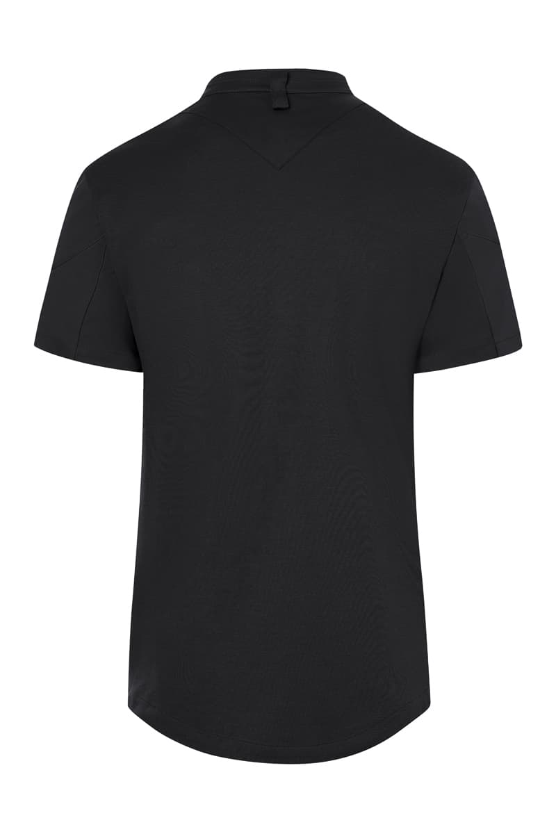 Bluza kucharska męska z krótkim rękawem DIAMOND CUT rozmiar 44 kolor czarny