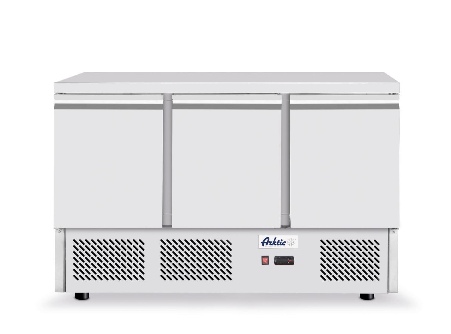 Stół chłodniczy 3-drzwiowy z blatem roboczym, Arktic, 254L, 230V/220W, 700x1365x(H)890mm