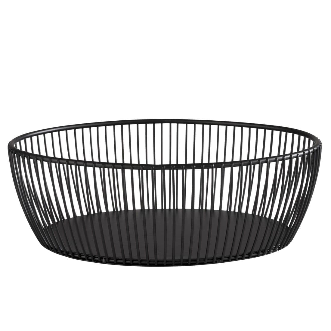 SVART czarny metalowy kosz na owoce i pieczywo 24cm x 19cm x h8 cm